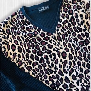 Carole little cheetah print sweater